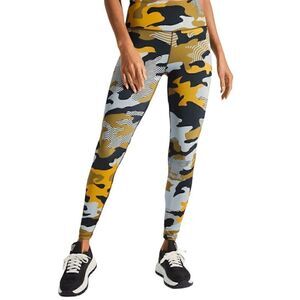 𝅺NOLI Yoga NWT ‘G.I. Jane’ High Waisted Legging in Yellow/Black Size Small